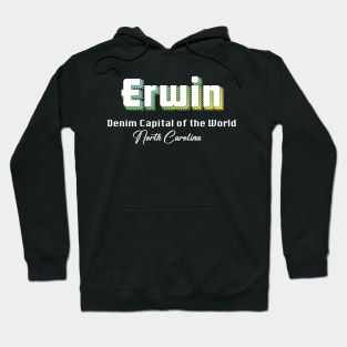 Erwin North Carolina Yellow Text Hoodie